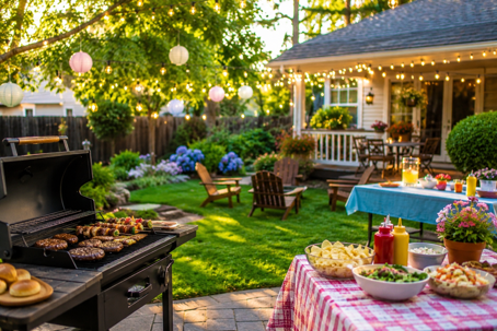backyard gathering
