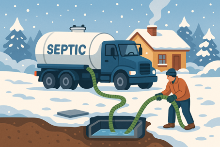 septic pump winter