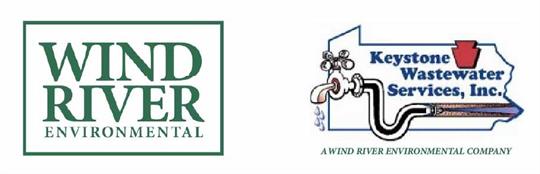 wind river environmental x keystone wastewater services logo