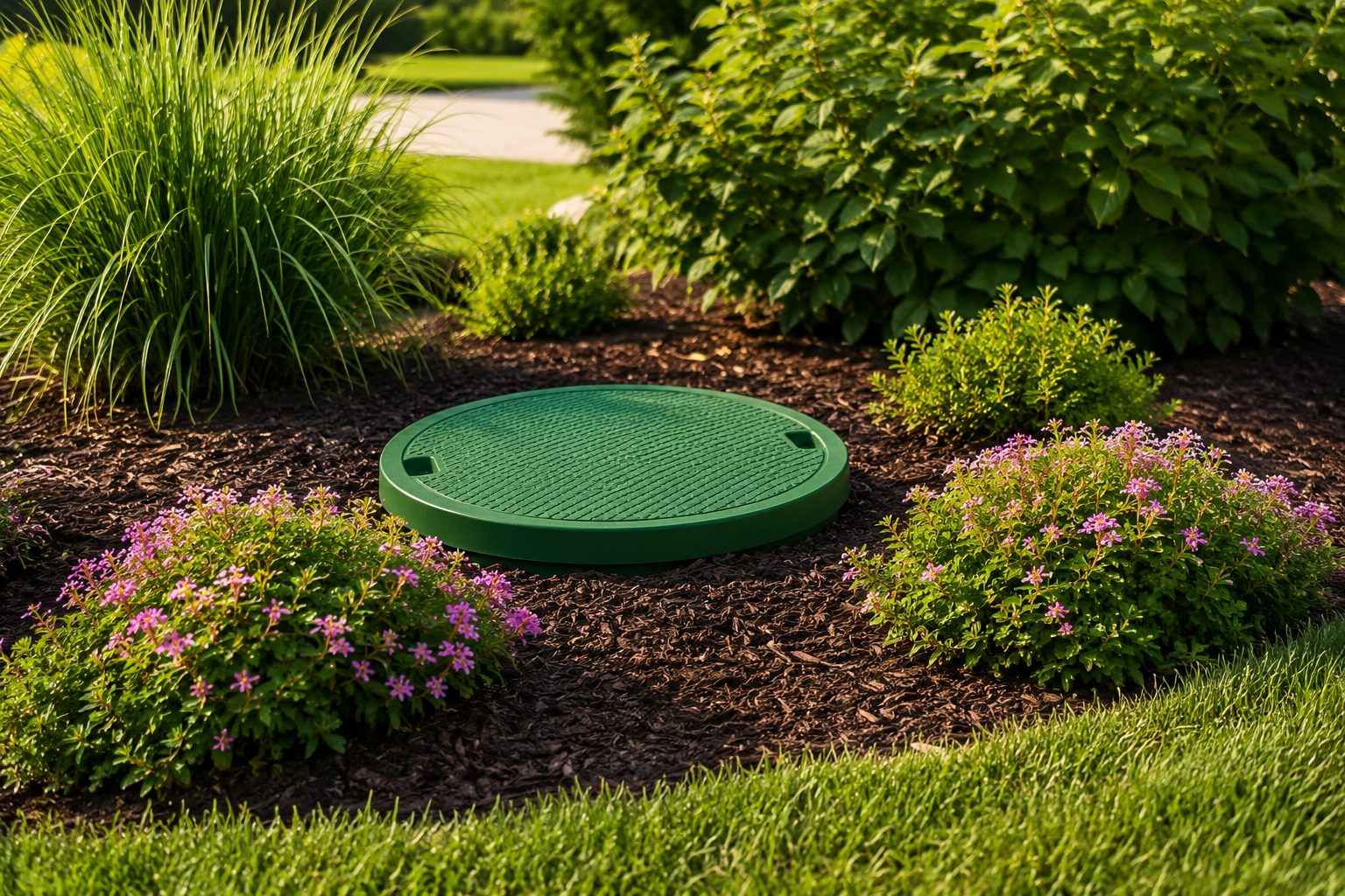 Septic Tank Without Riser How to Hide a Septic Tank Riser Without Blocking Access | Wind River ...